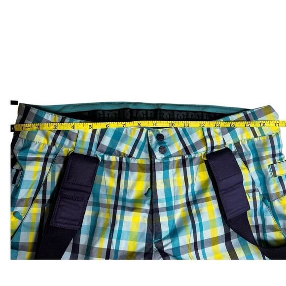 DC Women's Medium Ace Exotex 5K Series Snowboard Ski Snow Pants Multicolor Plaid - Picture 3 of 16